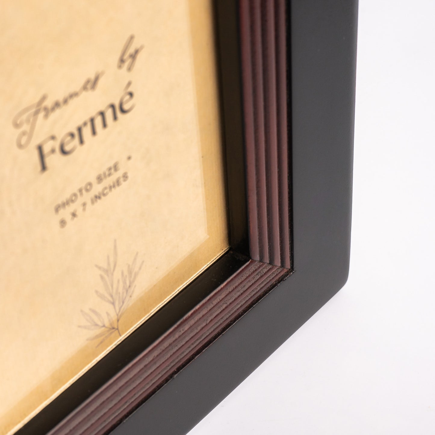 Ferme Classic Wooden Photo Frame Black FPF100 - 5x7 inches