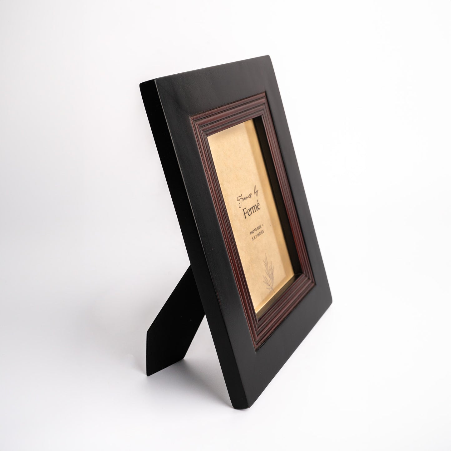 Ferme Classic Wooden Photo Frame Black FPF100 - 5x7 inches