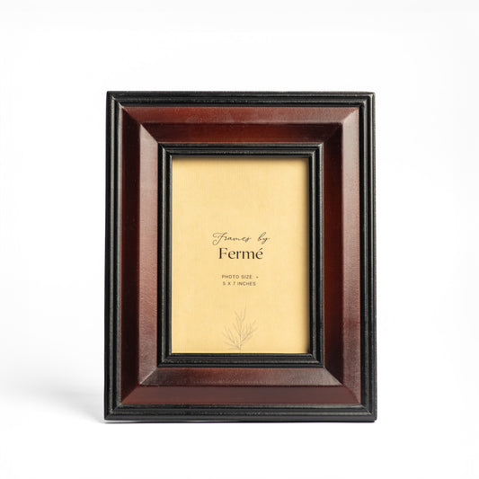 Ferme Classic Wooden Photo Frame Burgundy FPF101- 5x7 inches