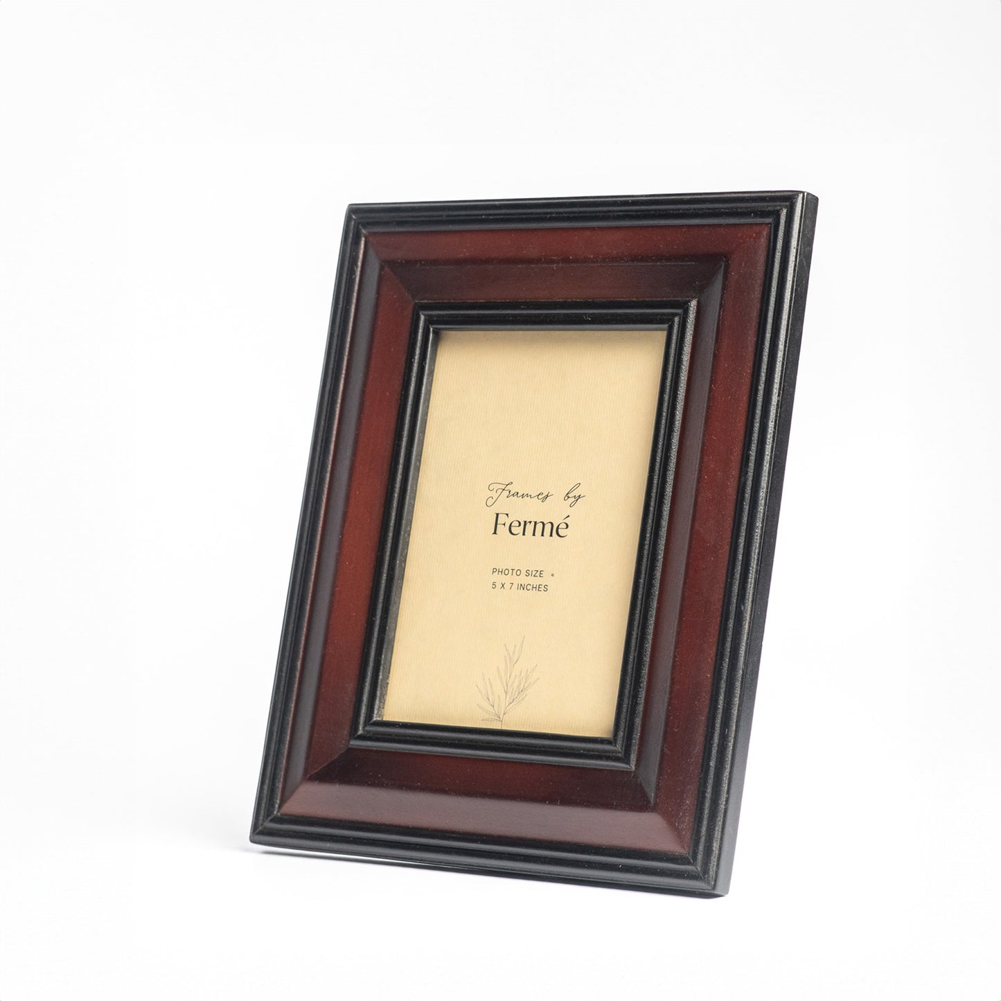 Ferme Classic Wooden Photo Frame Burgundy FPF101- 5x7 inches