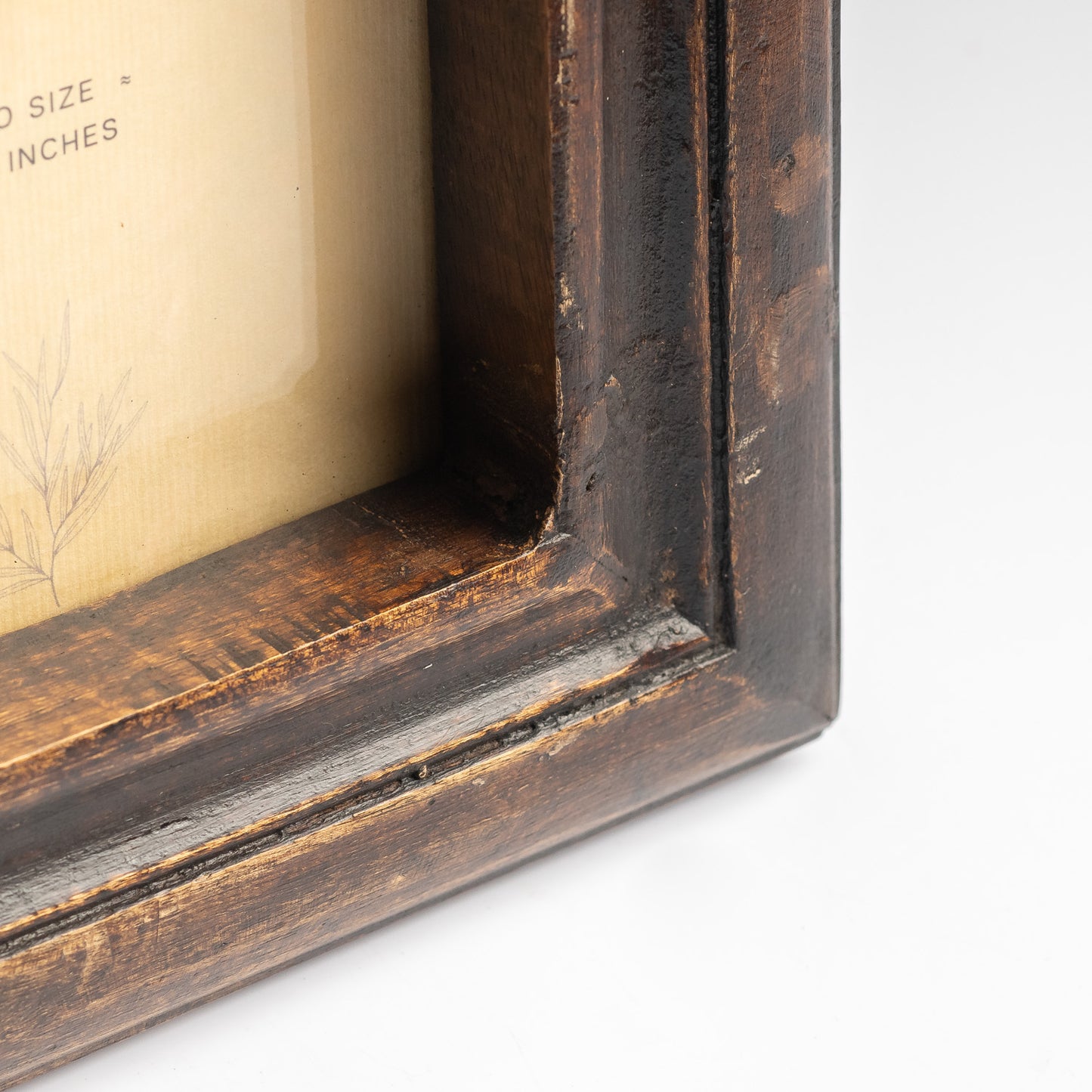 Ferme Vintage Wooden Rustic Photo Frame Dark Brown FPF066 - 5x7 inches