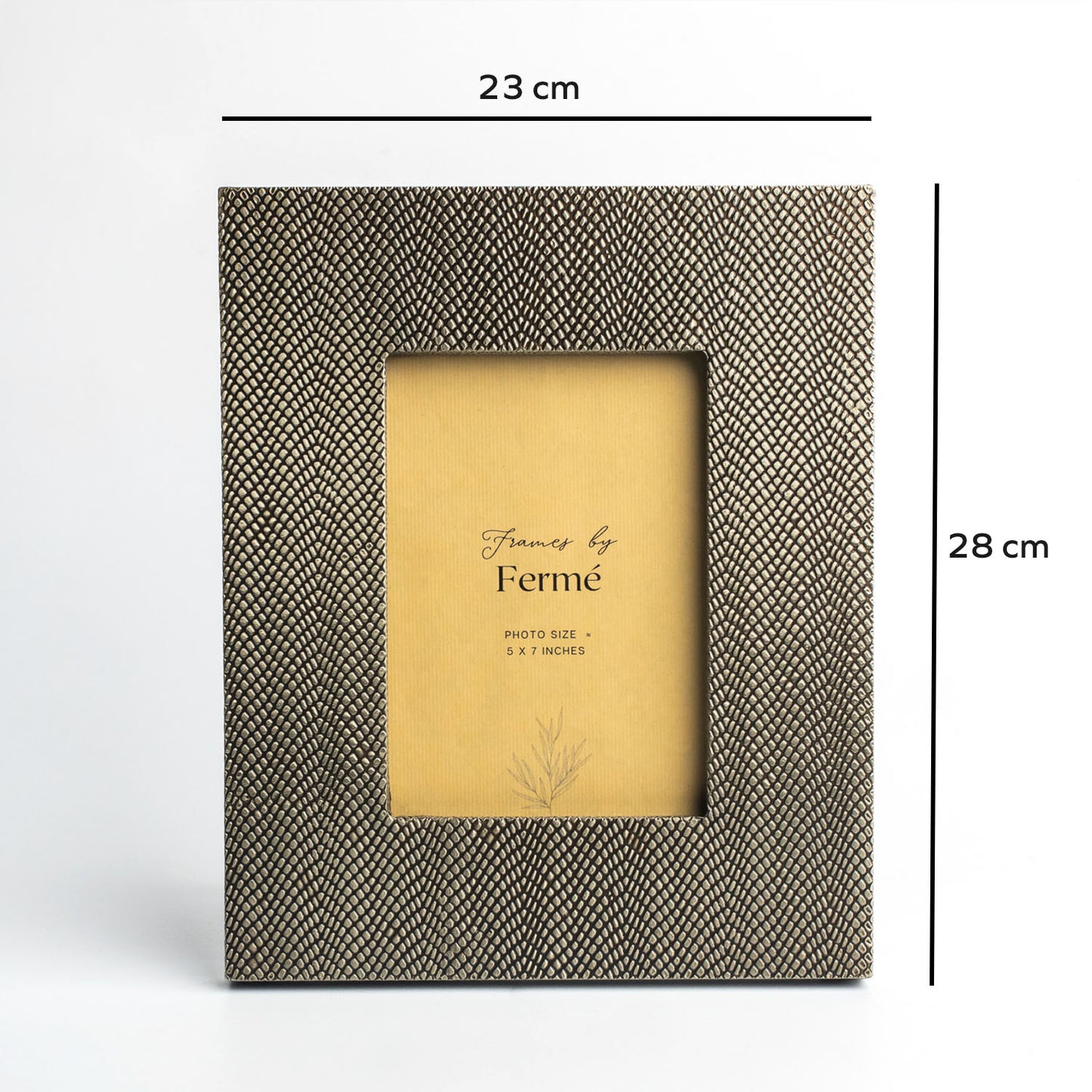 Ferme White Metal Premium Photo Frame FPF151 - 5x7 inches